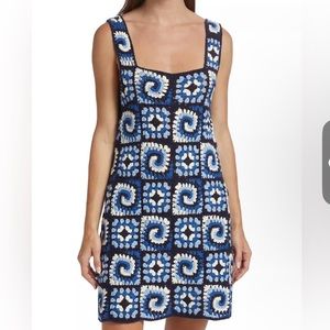 STAUD Psychedelic crochet dress